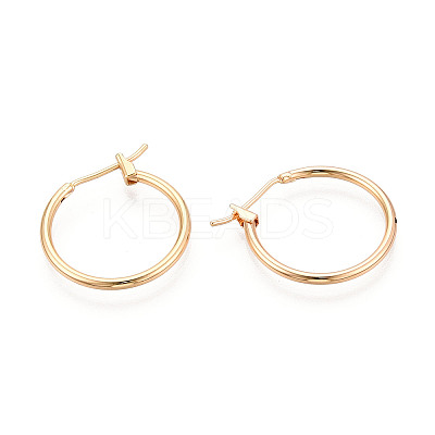 304 Stainless Steel Hoop Earrings EJEW-T048-25B-G-1