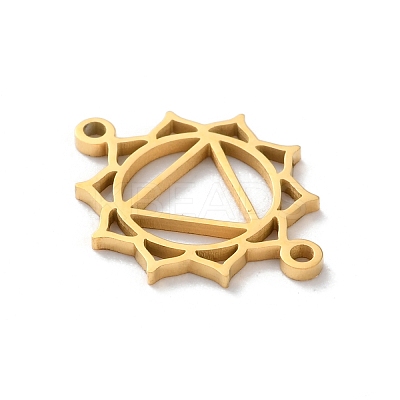 304 Stainless Steel Hollow Chakra Links STAS-S149-05D-1