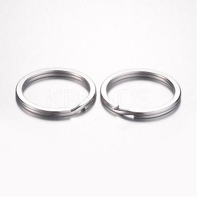 Tarnish Resistant 304 Stainless Steel Keychain Clasps KEYC-D049-03-1