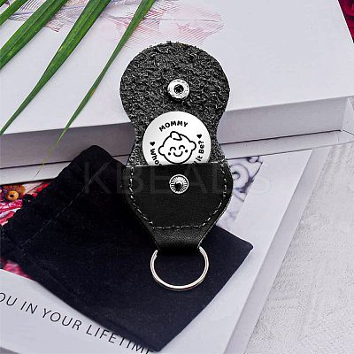 Flat Round Double-Sided Engraved Stainless Steel Commemorative Decision Maker Coin Set AJEW-GL0001-99B-1