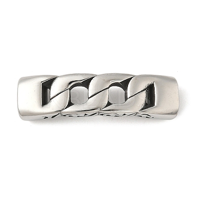 304 Stainless Steel Twisted Chain Connector Charms STAS-Z147-11AS-03-1