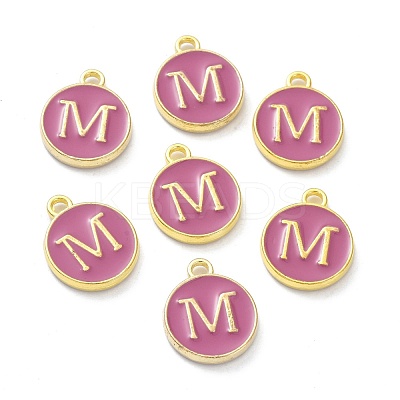 Golden Plated Alloy Enamel Charms ENAM-XCP0001-13M-1