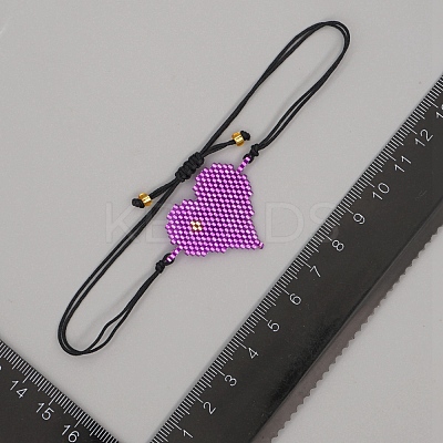 Miyuki Seed Braided Bead Bracelet BJEW-A121-31A-1