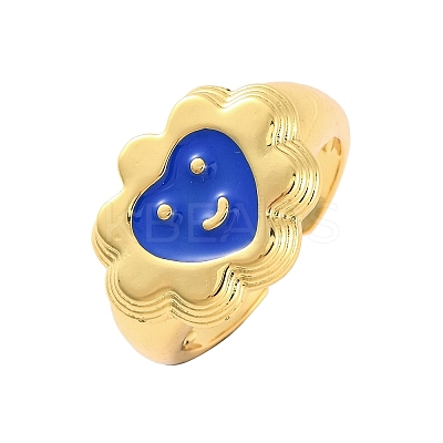 Brass Open Cuff Rings RJEW-U009-20G-1