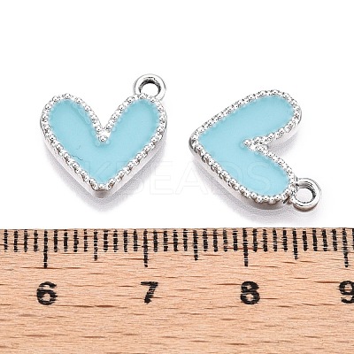 Rack Plating Alloy Enamel Charms ENAM-N056-343P-E-1
