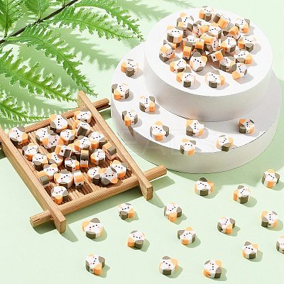 Handmade Polymer Clay Beads CLAY-CJ0001-78C-1