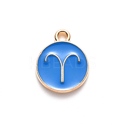 Alloy Enamel Pendants X-ENAM-S124-01A-02A-1