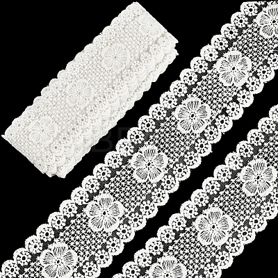 5 Yards Flat Cotton Lace Ribbon OCOR-GF0004-71C-02-1