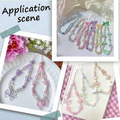 330Pcs 17 Styles Opaque & Transparent Acrylic Beads MACR-SC0002-26-1