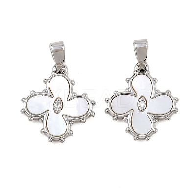 Brass Micro Pave Cubic Zirconia Pendants KK-H538-07P-1