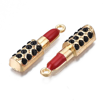 Rack Plating Alloy Enamel Rhinestone Pendants LS-ENAM-T011-117B-1