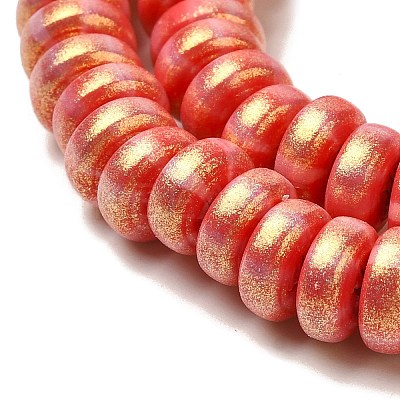 Handmade Polymer Clay Beads Strands CLAY-H006-03H-1