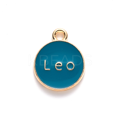 Alloy Enamel Pendants ENAM-S124-01B-05G-1