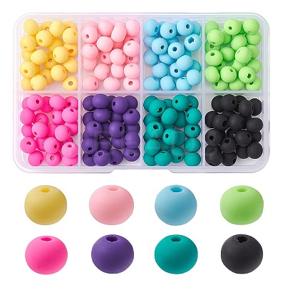 176Pcs 8 Colors Handmade Polymer Clay Beads CLAY-YW0001-81-1