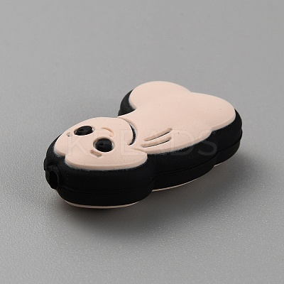 Little Doll Food Grade Eco-Friendly Silicone Focal Beads SIL-WH0017-005A-1