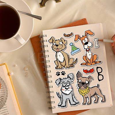 1 Sheet PVC Plastic Stamps DIY-GL0009-06-1