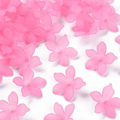 Frosted Acrylic Bead Caps MACR-S371-05A-704-1