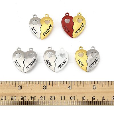 10 Sets Spray Painted Alloy Split Pendants FIND-FS0004-20-1