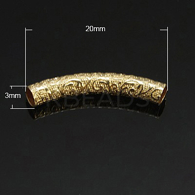 Yellow Gold Filled Tube Beads KK-G150-64-1