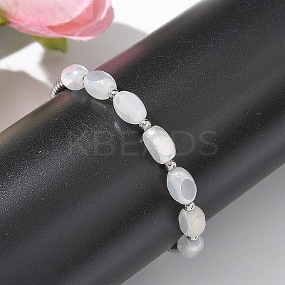 304 Stainless Steel Beads Stretch Breacelets for Women LS-BJEW-M054-01P-01-1