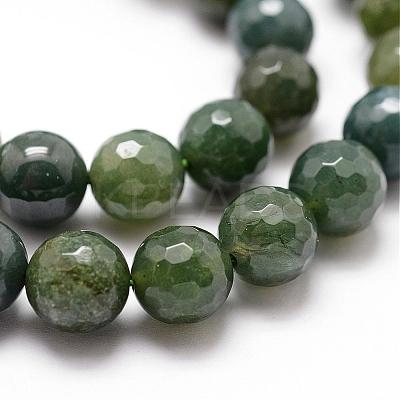 Natural Moss Agate Beads Strands G-D840-25-10mm-1