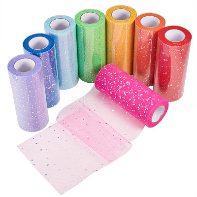 Glitter Sequin Deco Mesh Ribbons OCOR-BC0008-35-1