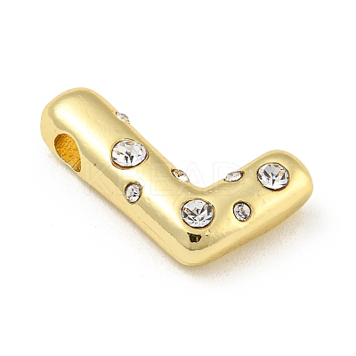 Brass Micro Pave Clear Cubic Zirconia Pendants KK-E093-04G-L-1