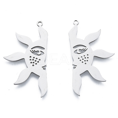 Non-Tarnish 201 Stainless Steel Pendants STAS-N090-LA955-1-1