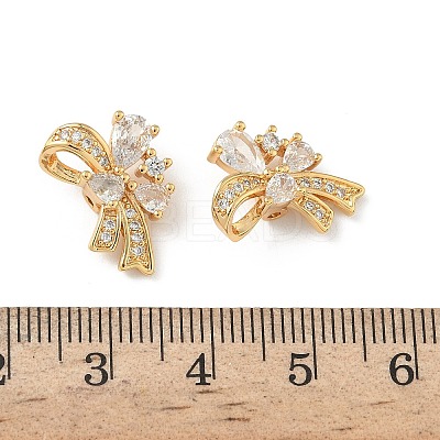 Brass Micro Pave Cubic Zirconia Pendants KK-Z136-51G-1