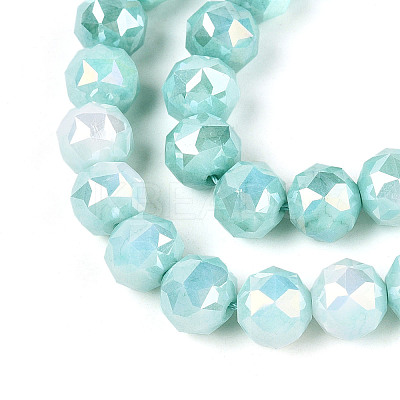 Anti-Tarnish Electroplate Glass Beads Strands X-GLAA-N010-10mm-10-1