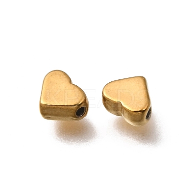 Valentine's Day 304 Stainless Steel Spacer Beads STAS-L315-075G-10-1