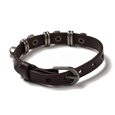 Alloy Skull Rivets Bracelet LS-BJEW-C037-03B-1