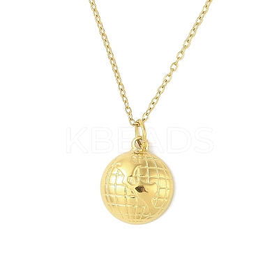Ion Plating(IP) 304 Stainless Steel Pendant Necklaces for Women NJEW-B080-11G-1