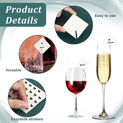 Blank Paper Wine Glass Tags CDIS-OC0001-07B-1