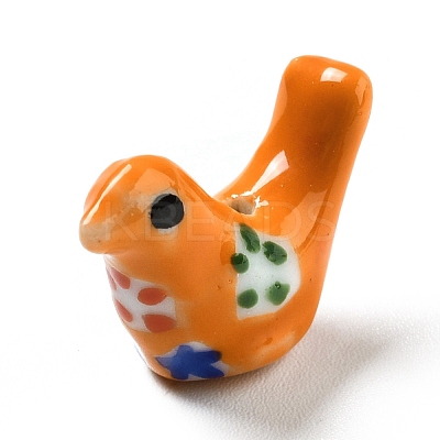 Handmade Printed Porcelain Beads PORC-F005-04G-1