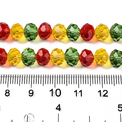 Transparent Glass Beads Strands GLAA-T023-08C-1