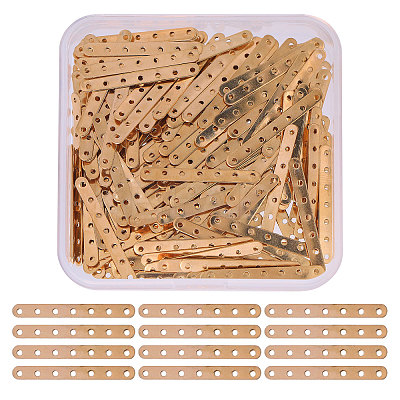 200Pcs Iron Spacer Bar FIND-CA0009-73LG-1