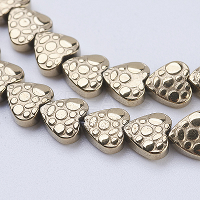 Electroplate Non-magnetic Synthetic Hematite Beads Strands G-J380-6mm-A01-1