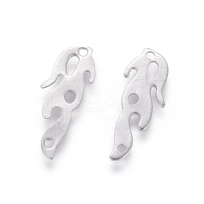 Non-Tarnish 201 Stainless Steel Filigree Joiners Links X-STAS-F231-082P-1