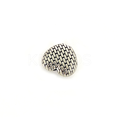 Heart Tibetan Style Alloy Beads TIBEB-ZN-26399-AS-RS-1