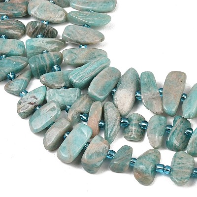 Natural Amazonite Beads Strands X-G-P619-A04-01-1