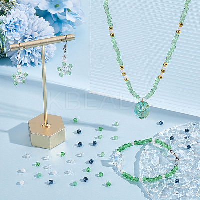 12 Strands 6 Colors Glass Beads Strands EGLA-GO0001-07B-1