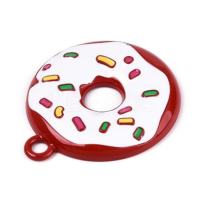 Spray Painted Alloy and Enamel Big Pendants PALLOY-T092-85B-1