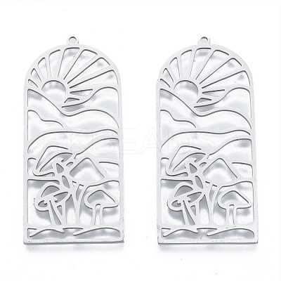 Non-Tarnish 201 Stainless Steel Pendants STAS-N090-LA959-1-1