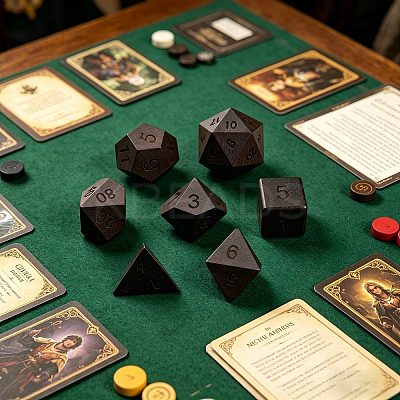 Natural Wood Polyhedral Dice Set WOOD-A027-01C-1