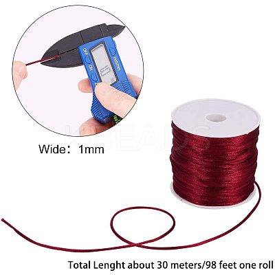 Nylon Satin Rattail Cord NWIR-PH0001-18-1