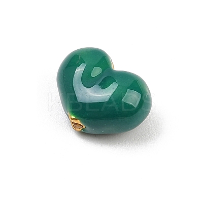 Brass Enamel Beads KK-G541-01H-1