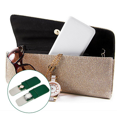 2Pcs Rectangle PU Imitation Leather Single Watch Storage Bag AJEW-GO0001-85C-1