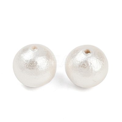 Compressed Cotton Pearl Beads WOVE-V001-A01-12mm-1