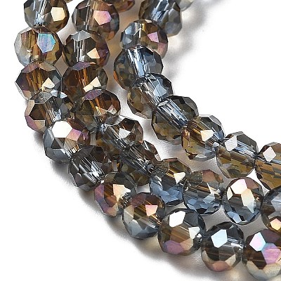 Electroplate Glass Beads Strands EGLA-A034-T6mm-J16-1